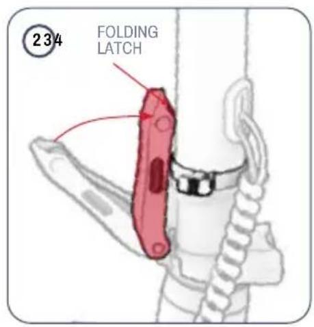 234 FOLDING LATCH