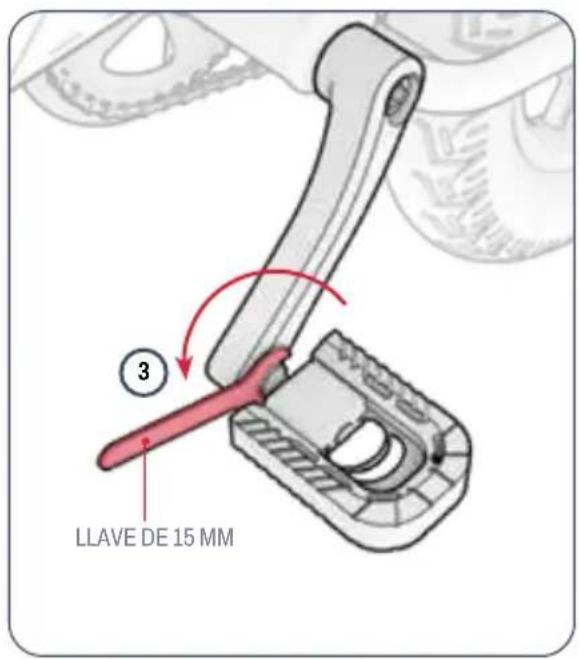 LLAVE DE 15 MM ③
