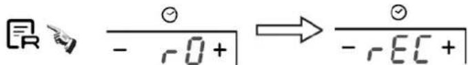 R → \frac{⊖}{- -rΩ+} → \frac{⊖}{- -rEC+}