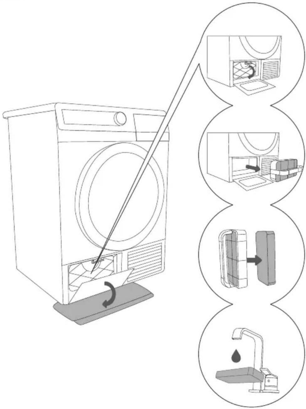 GORENJE D7565J - ČISTENIE FILTRA TEPELNÉHO ČERPADLA - 1