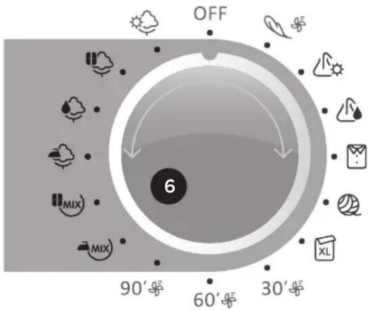 GORENJE D7565J - KROK: VOLBA PROGRAMU - 2