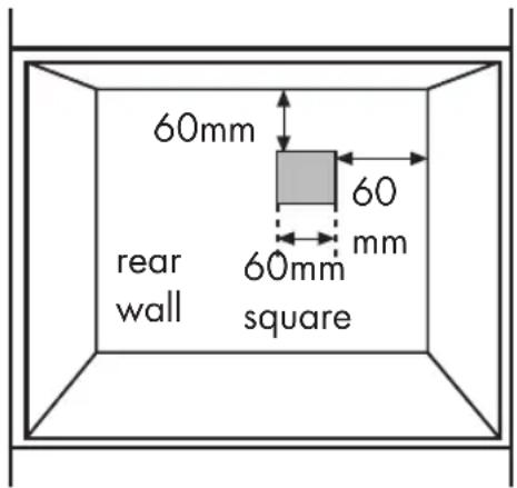 60mm 60 60mm rear 60mm wall square