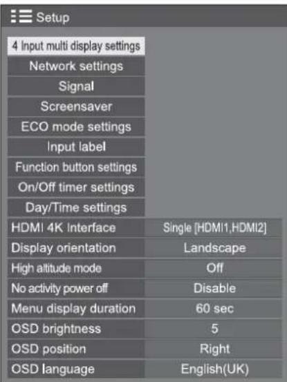 PANASONIC TH-84LQ70LW - Press  to display the [Setup] menu. - 1