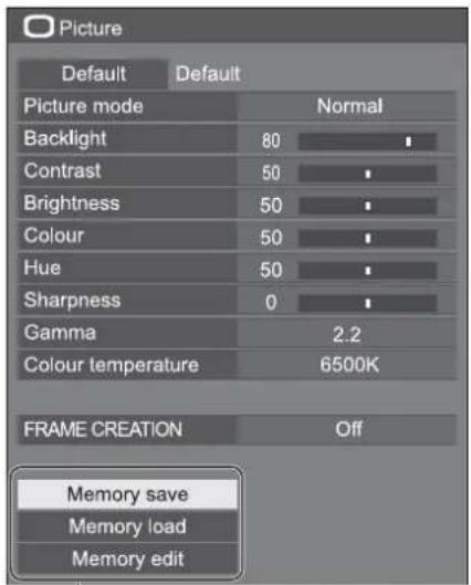 PANASONIC TH-84LQ70LW - Picture Profiles - 1