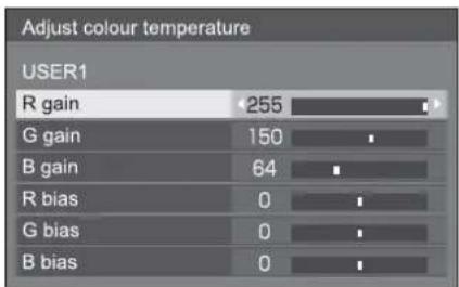 PANASONIC TH-84LQ70LW - User setting of [Colour temperature] - 4