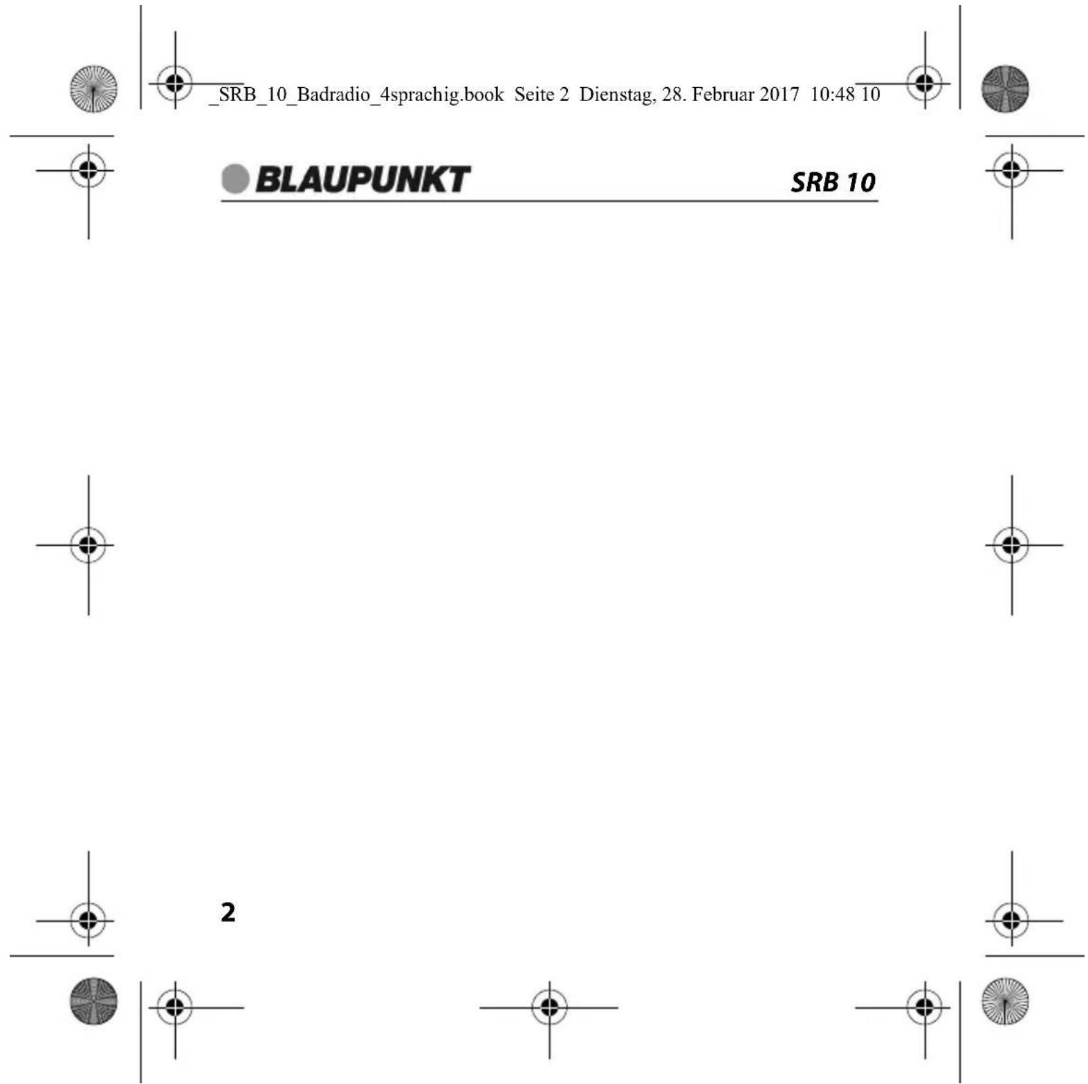 BLAUPUNKT SRB 10 - 2