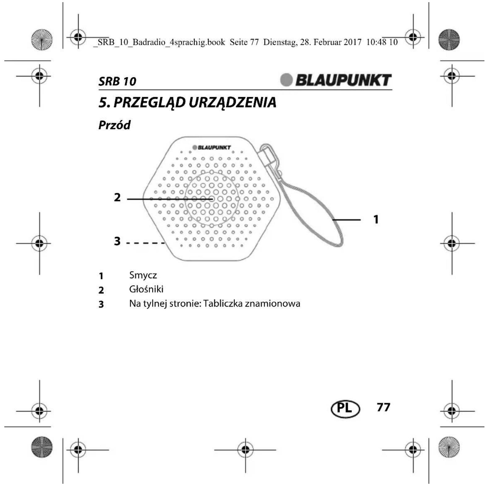 BLAUPUNKT SRB 10 - ZAKRES DOSTAWY - 9