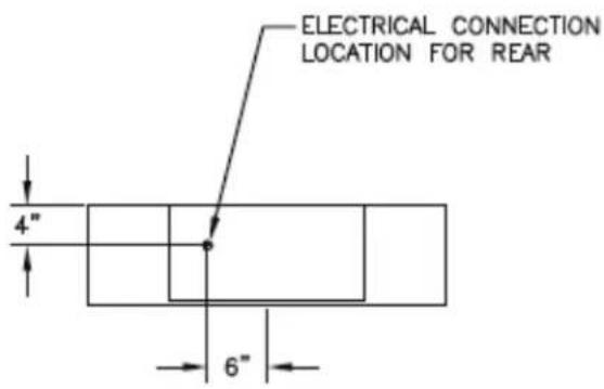 ELECTRICAL CONNECTION LOCATION FOR REAR 4" 6"
