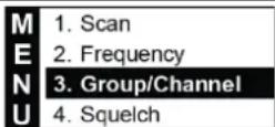 ELECTRO-VOICE RE3-HHT765 - Manually setting group and channel - 1