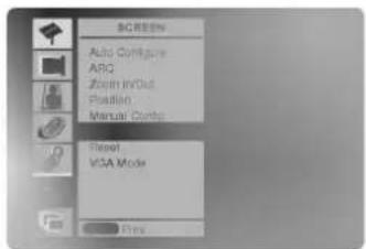 LG MT-42PZ44S - Выбор опций меню (AV (или AV1, AV2), S-Video или Component 480i/576i только режим) - 1