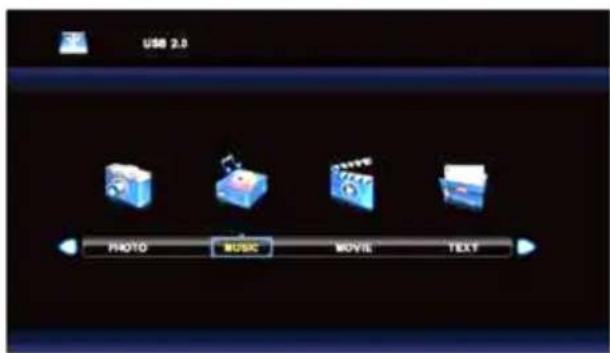 Vivax TV-32LE91T2W - Music Menu - 1