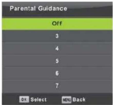Vivax TV-32LE91T2W - Parental Guidance - 1