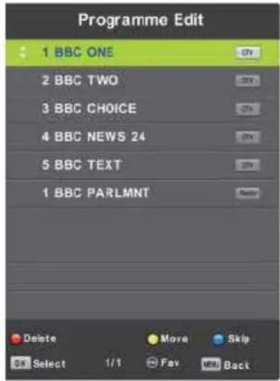 Vivax TV-32LE91T2W - Programme Edit - 1