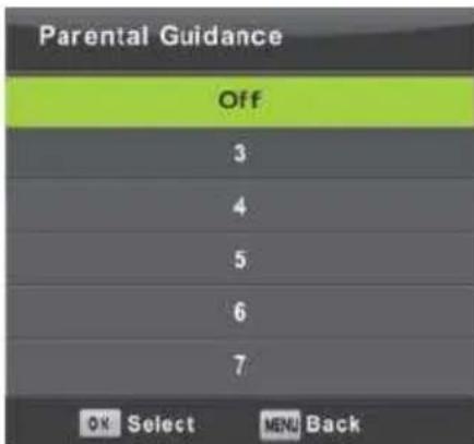 Vivax TV-32LE91T2W - Roditeljski nadzor (Parental Guidance) - 1