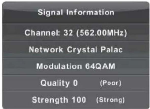 Vivax TV-32LE91T2W - Signal Information - 2