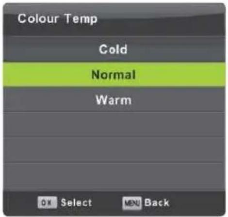 Vivax TV-32LE91T2W - Colour Temp - 1