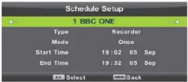 Vivax TV-32LE91T2W - Schedule List (Raspored programa) - 2