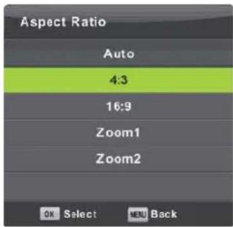 Vivax TV-32LE91T2W - Aspect Ratio (Raporti I figurës) - 1