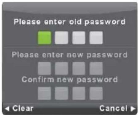 Vivax TV-32LE91T2W - Vendosja e një fjalëkalim (New Password - 1