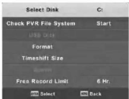 Vivax TV-24LE76T2 - PVR sistemska ugađanja (PVR File System) - 1