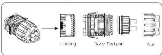 Housing Body Seal part Nut