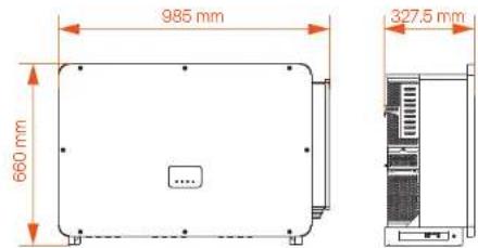 985 mm 660 mm 327.5 mm ....