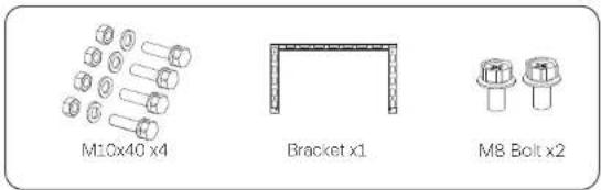 M10x40 x4 Bracket x1 MB Bolt x2