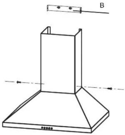 Master Kitchen MKHD C903 XS - Lower Decorative Chimney - 2