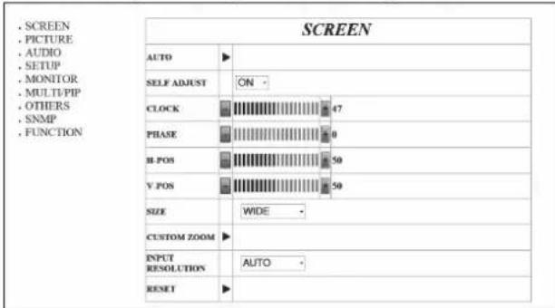 SHARP PN-U423 - You can configure settings in each setting screen. - 1