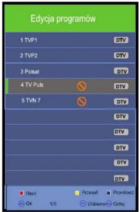 Opticum LE-24Z1S - Edycja programu (pomiń / przeskocz) - 1