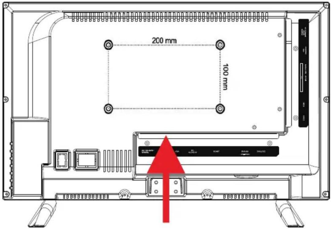 Opticum LE-24Z1S - Montaż uchwytu ściennego (brak w zestawie) - 1