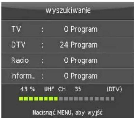Opticum LE-24Z1S - WYBRANO TRYB ODBIORU DVB-C (za pośrednictwem telewizji kablowej) - 1