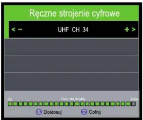 Opticum LE-24Z1S - Ręczne wyszukiwanie DVB-T - 1