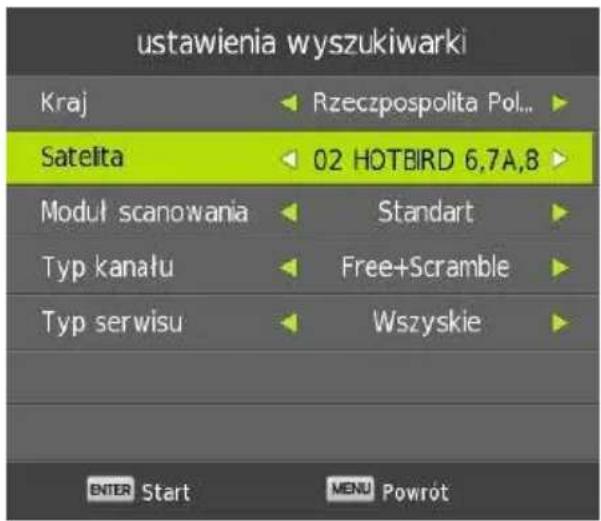 Opticum LE-24Z1S - JEŚLI WYBRANO TYP ODBIORU: Satelita (odbiór przez system satelitarny) - 1