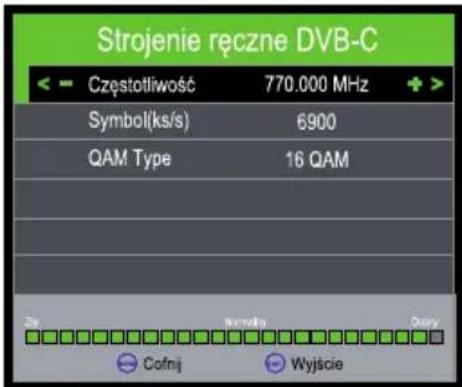 Opticum LE-24Z1S - Ręczne wyszukiwanie DVB-C - 1
