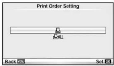 Print Order Setting ALL Back OK Set OK