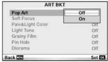 ART BKT Pop Art Off Soft Focus On Pale&Light Color Off Light Tone Off Grainy Film Off Pin Hole Off Diorama Off Back View Set OK