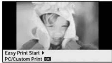Easy Print Start ▶ PC/Custom Print OK