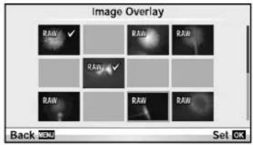 Image Overlay RAW ✓ RAW RAW RAD ✓ RAW RAW Back REM Set OK