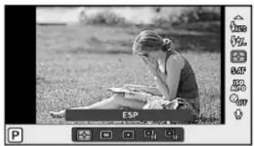 OLYMPUS E-PL5 - Choosing how the camera measures brightness (metering) - 1