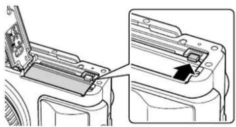 OLYMPUS E-PL5 - Removing the battery - 1