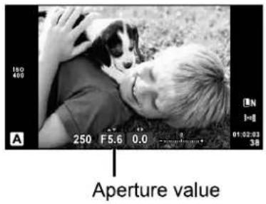 150 400 A 250 F5.6 0.0 Aperture value BN I=0 01:02:03 38