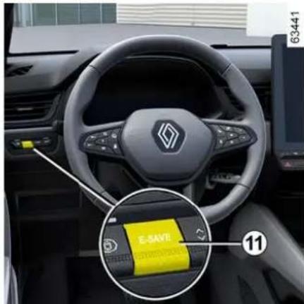 RENAULT Captur (2025) - Udržiavanie úrovne nabitia trakčného akumulátora: „E-save“ - 1
