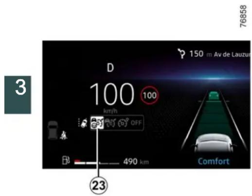D 100 km/h 100 OFF 490 km 76858 150 m Av de Lauzur Comfort 23
