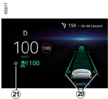 65917 D 100 km/h 100 100 21 150 m Av de Lauzun Comfort 20