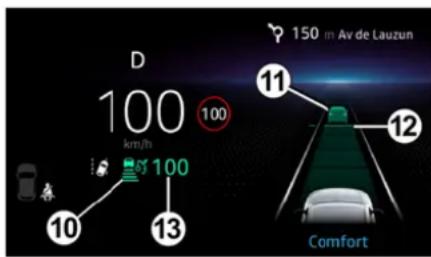 D 100 km/h 100 100 13 1150 m Av de Lauzun 12 Comfort