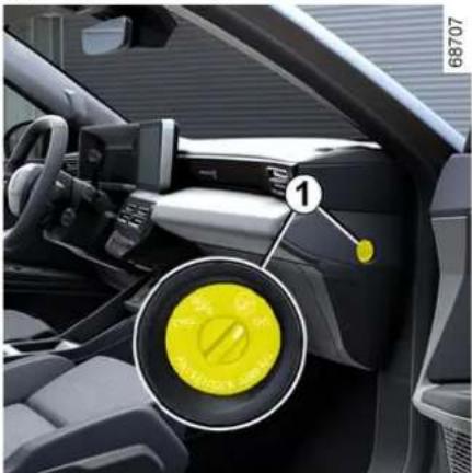 RENAULT 4 E-Tech electric (2025) - Zapnutie airbagu pre spolujazdca vpredu - 1