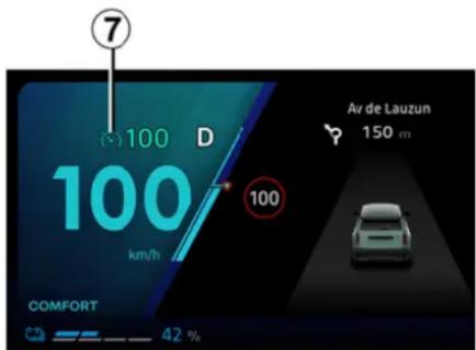 7 100 D 100 km/h 100 Av de Lauzun 150 m COMFORT 42 %
