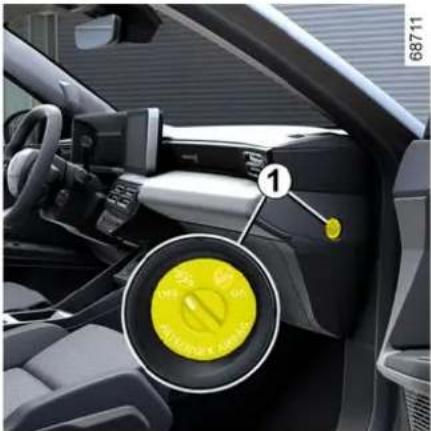 RENAULT 4 E-Tech electric (2025) - Vypnutie airbagu pre spolujazdca vpredu - 1