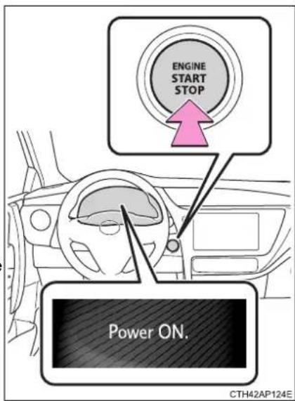 ENGINE START STOP Power ON. CTH42AP124E
